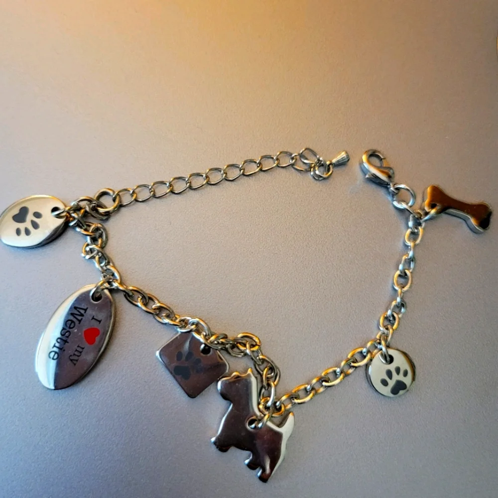 New Westie Charm bracelet - Picture 1 of 5